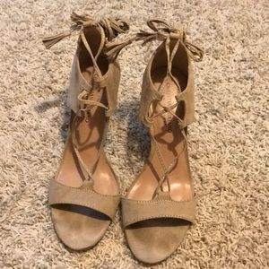 Christian Siriano Lace Up High Heels